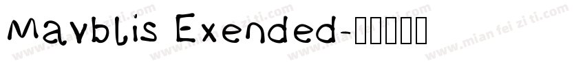 Mavblis Exended字体转换